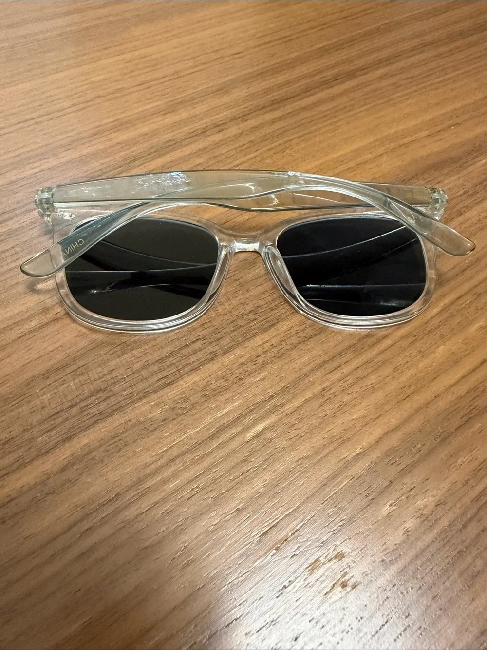 & Other Stories Clear Frame Kids Sunglasses with Black Lenses